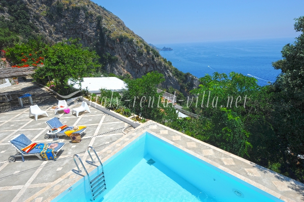 Praiano villas for rent Villa Cala del Maro', apartments vacation rentals Praiano: Villa Cala del Maro' holiday in Amalfi Coast
