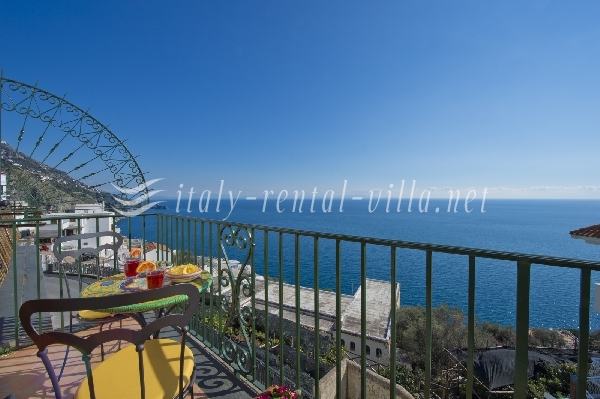 Praiano villas for rent Casa Aurora, apartments vacation rentals Praiano: Casa Aurora holiday in Amalfi Coast