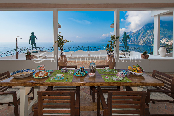 Positano villas for rent VILLA LA CAPRESE, apartments vacation rentals Positano: VILLA LA CAPRESE holiday in Amalfi Coast